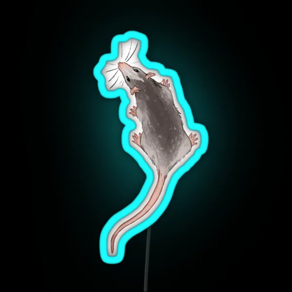 Little Rat Friend RGB Neon Sign