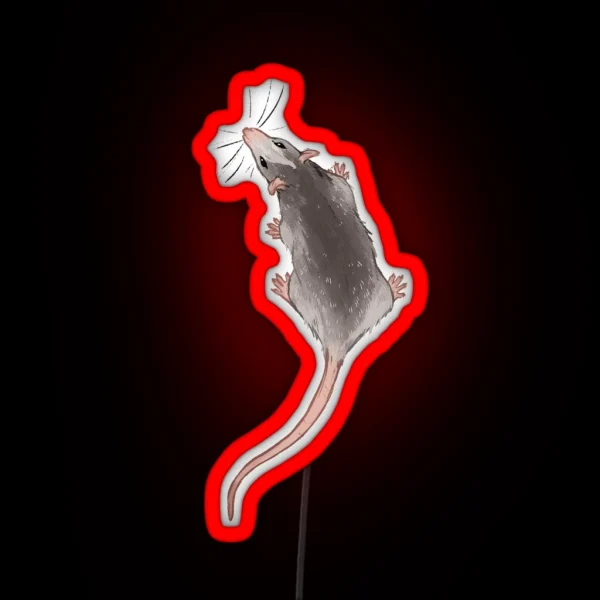 Little Rat Friend RGB Neon Sign