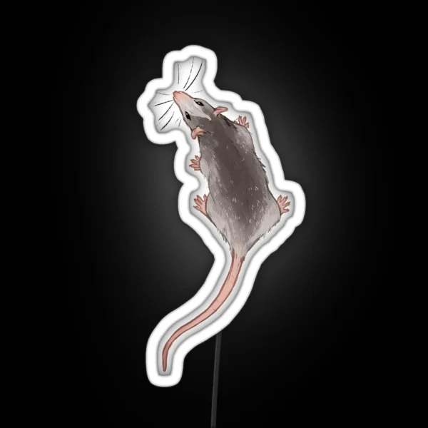 Little Rat Friend RGB Neon Sign