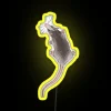 alt="little rat friend neon sign rgb yellow artwork