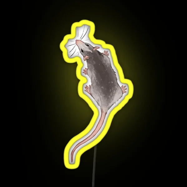 Little Rat Friend RGB Neon Sign