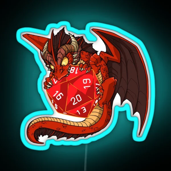 Little Red Dragon RGB Neon Sign