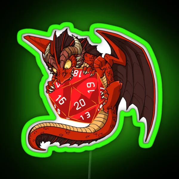 Little Red Dragon RGB Neon Sign