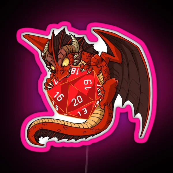 Little Red Dragon RGB Neon Sign