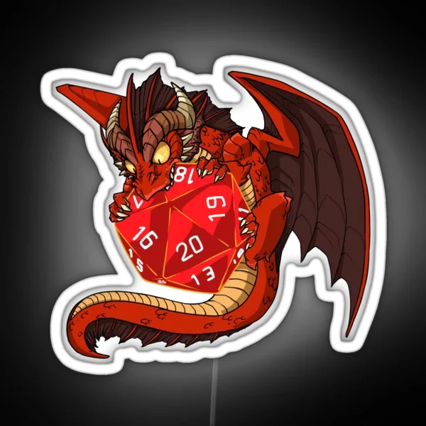 Little Red Dragon RGB Neon Sign