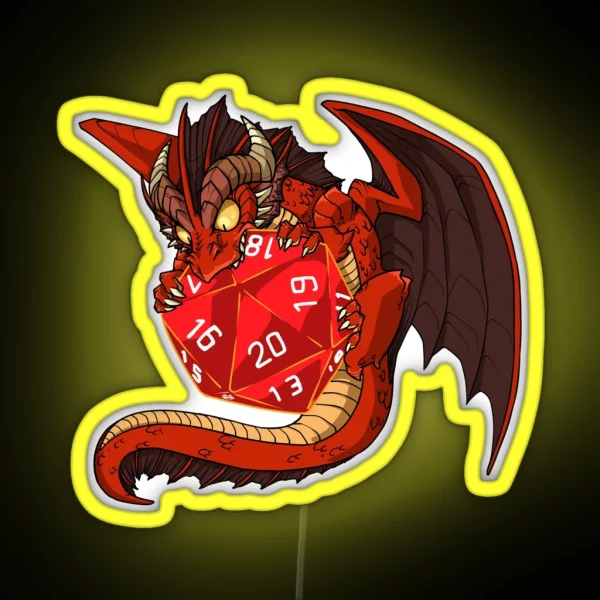 Little Red Dragon RGB Neon Sign
