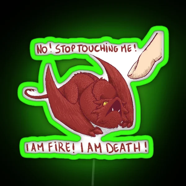 Little Smaug Dragon RGB Neon Sign