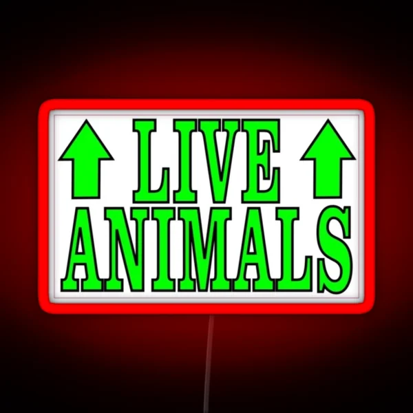 Live Animals RGB Neon Sign