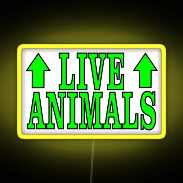 Live Animals RGB Neon Sign