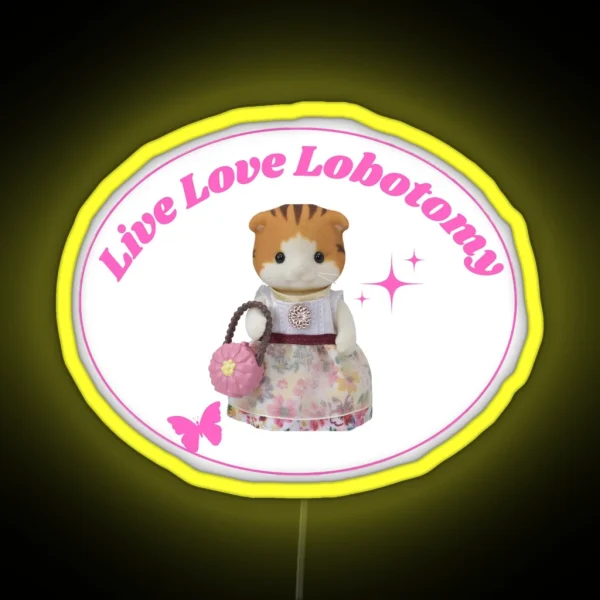 Live Love Lobotomy RGB Neon Sign
