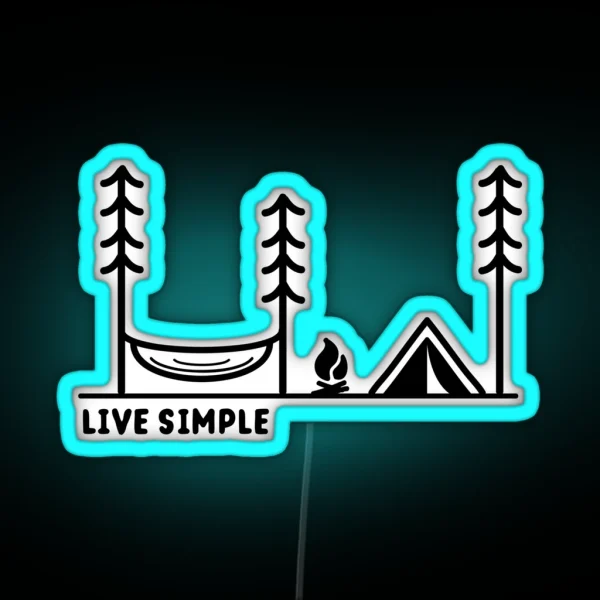 Live Simple RGB Neon Sign