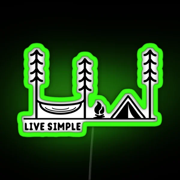 Live Simple RGB Neon Sign