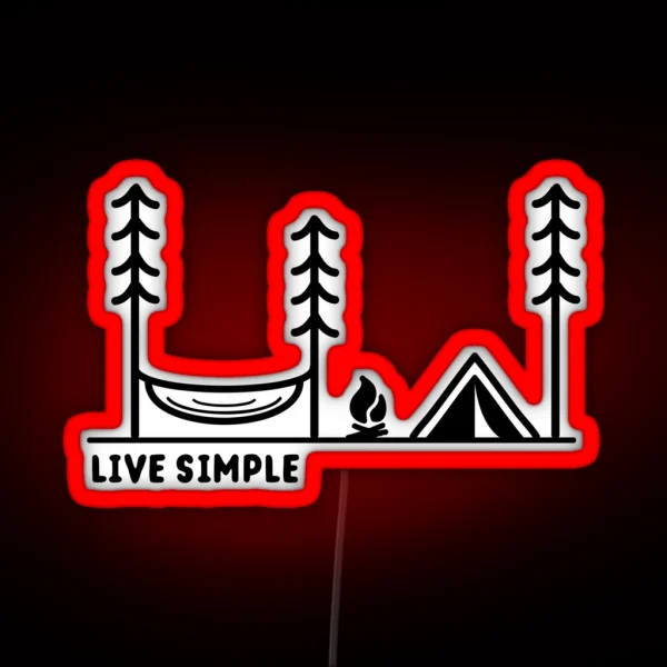 Live Simple RGB Neon Sign