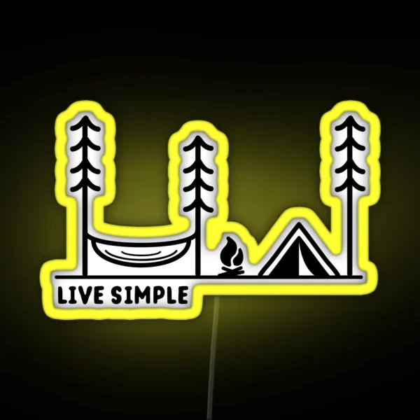 Live Simple RGB Neon Sign