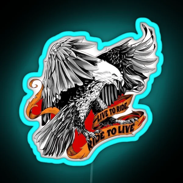 Live To Ride RGB Neon Sign