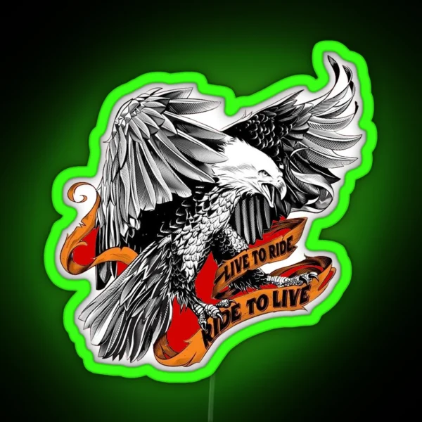 Live To Ride RGB Neon Sign