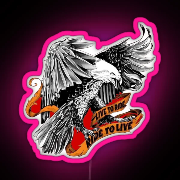 Live To Ride RGB Neon Sign
