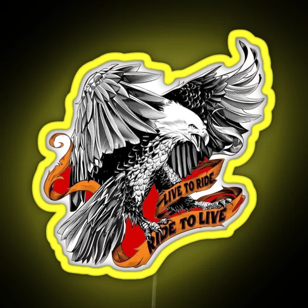 Live To Ride RGB Neon Sign