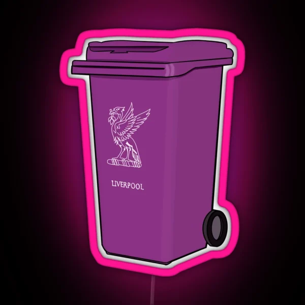 Liverpool Purple Wheelie Bin RGB Neon Sign
