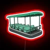 living-with-the-land boat neon sign rgb red lights