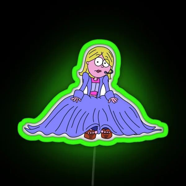 Lizzie Mcguire Cartoon RGB Neon Sign