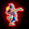 Lizzie McGuire cartoon RGB neon sign in red.