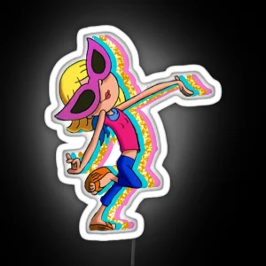 Lizzie Mcguire Cartoon RGB Neon Sign