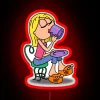 *lizzie mcguire neon sign rgb red*