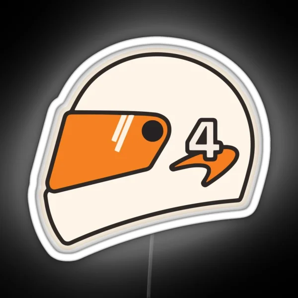 LN 4 Mclaren Helmet RGB Neon Sign