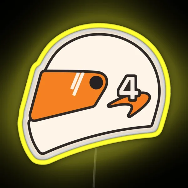LN 4 Mclaren Helmet RGB Neon Sign
