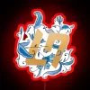 LN4 Lando Norris Logo From Hungarian GP 2024 RGB Neon Sign - Image 2