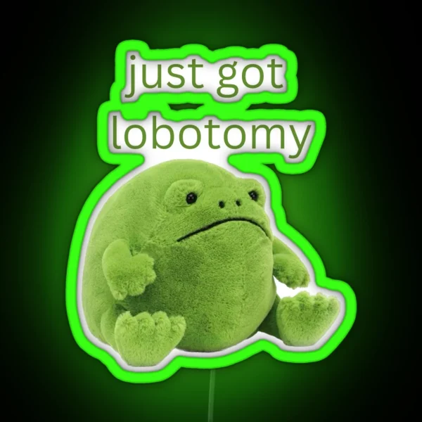Lobotomy Frog RGB Neon Sign