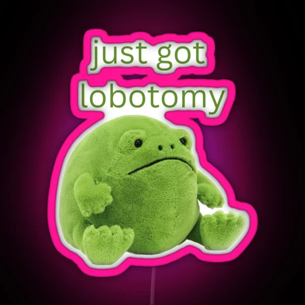 Lobotomy Frog RGB Neon Sign