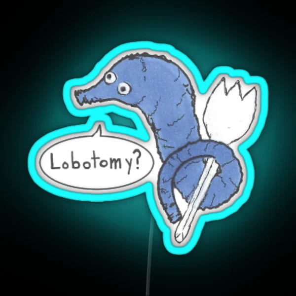 Lobotomy Worm RGB Neon Sign