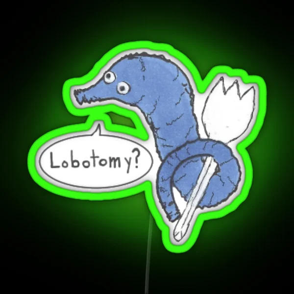 Lobotomy Worm RGB Neon Sign