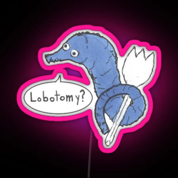 Lobotomy Worm RGB Neon Sign