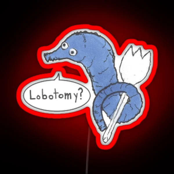 Lobotomy Worm RGB Neon Sign