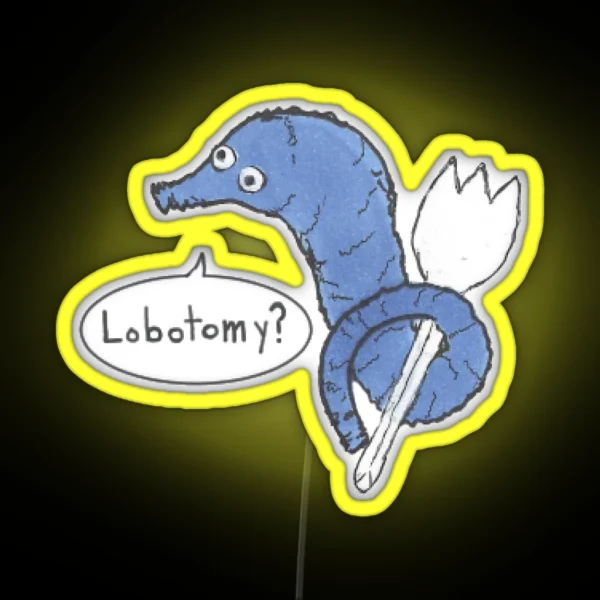 Lobotomy Worm RGB Neon Sign