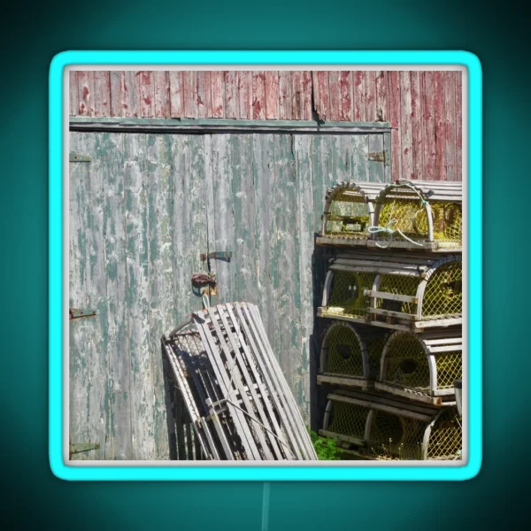 Lobster Traps RGB Neon Sign