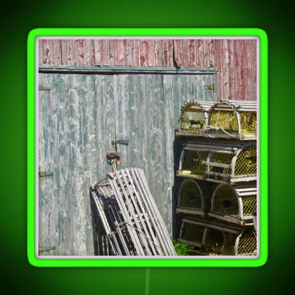 Lobster Traps RGB Neon Sign