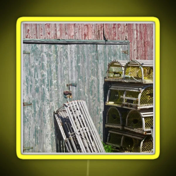 Lobster Traps RGB Neon Sign