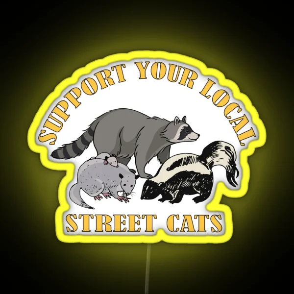 Local Street Cat RGB Neon Sign