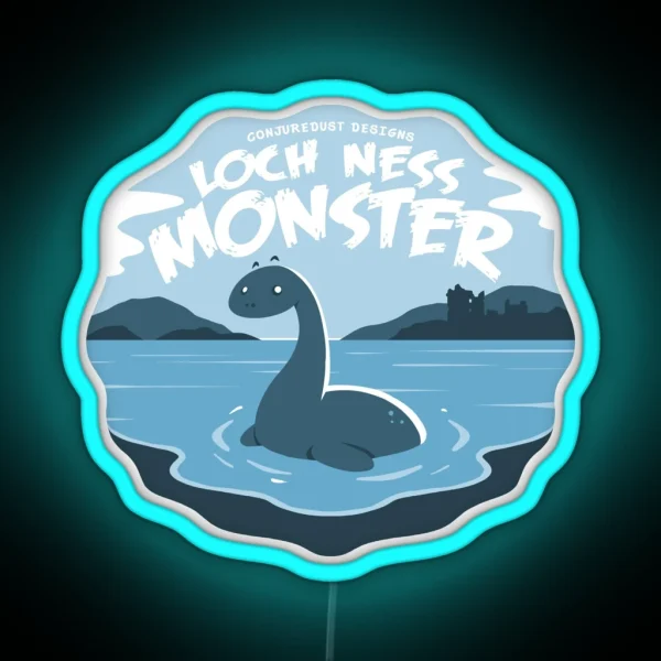 Loch Ness Monster Encounter RGB Neon Sign