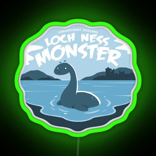 Loch Ness Monster Encounter RGB Neon Sign
