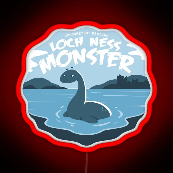 Loch Ness Monster Encounter RGB Neon Sign