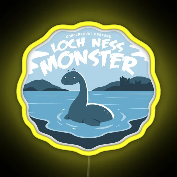 Loch Ness Monster Encounter RGB Neon Sign