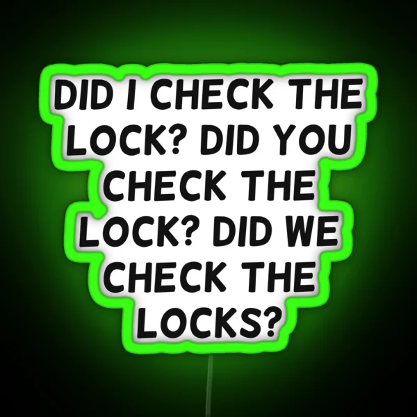 Lock Zookeeper Animal Keeper RGB Neon Sign