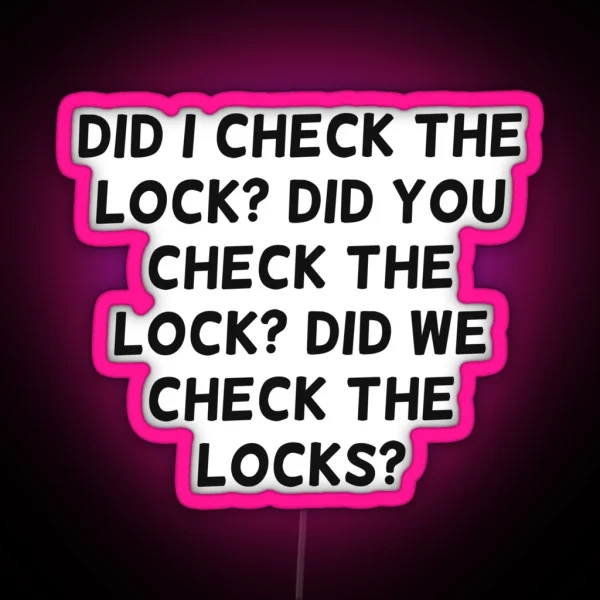 Lock Zookeeper Animal Keeper RGB Neon Sign