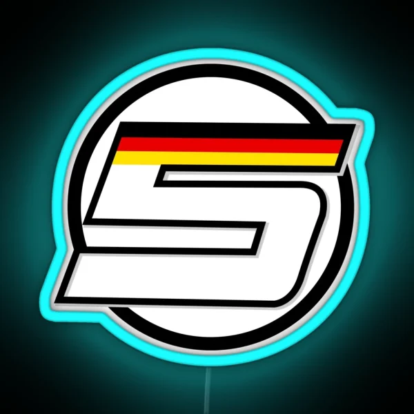 Logo Sebastian Vettel Number 5 RGB Neon Sign