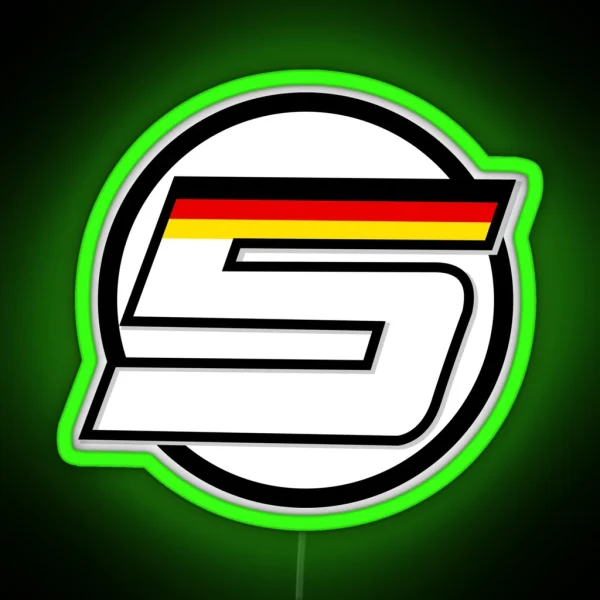 Logo Sebastian Vettel Number 5 RGB Neon Sign
